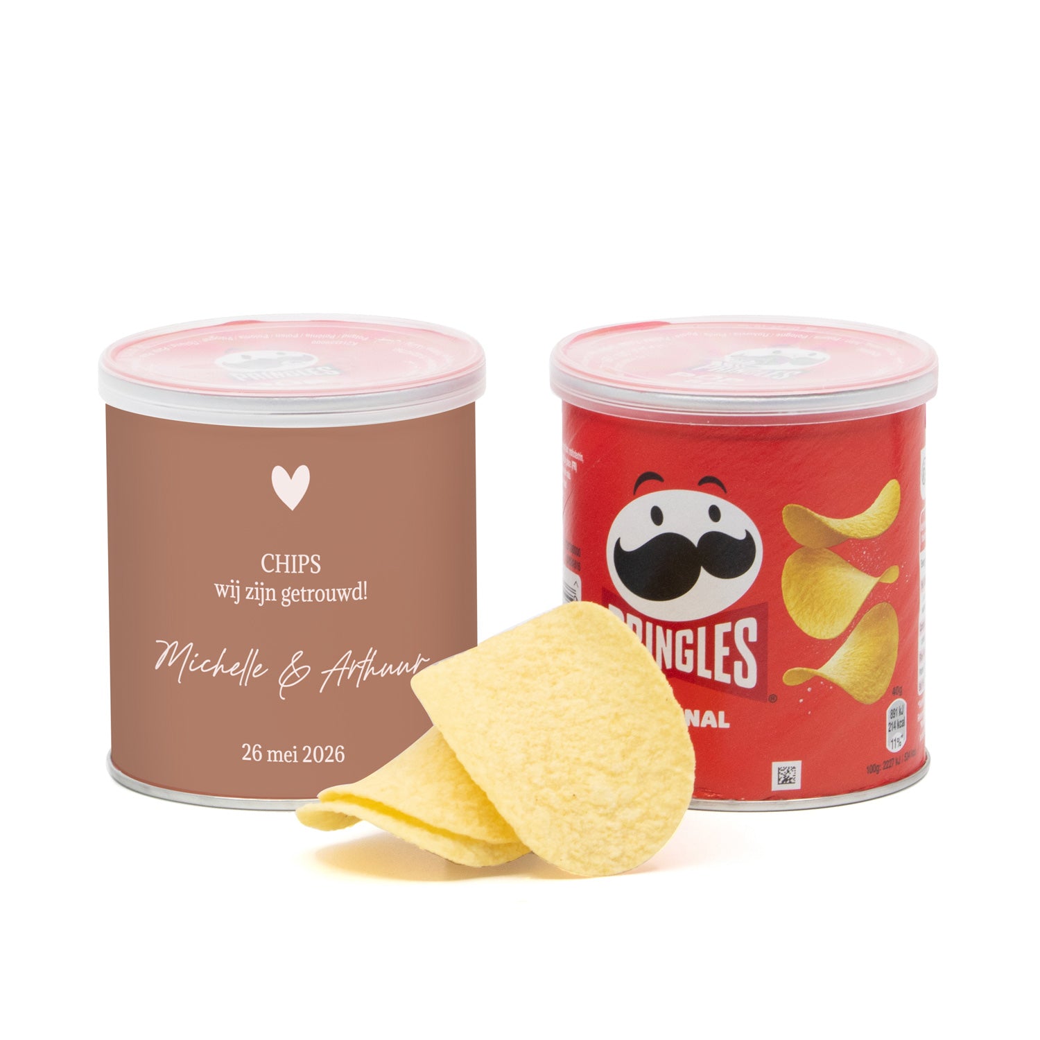 Oh chips! Wij zijn getrouwd Pringles 40 gram - Trouwen - Bedankjes.nl