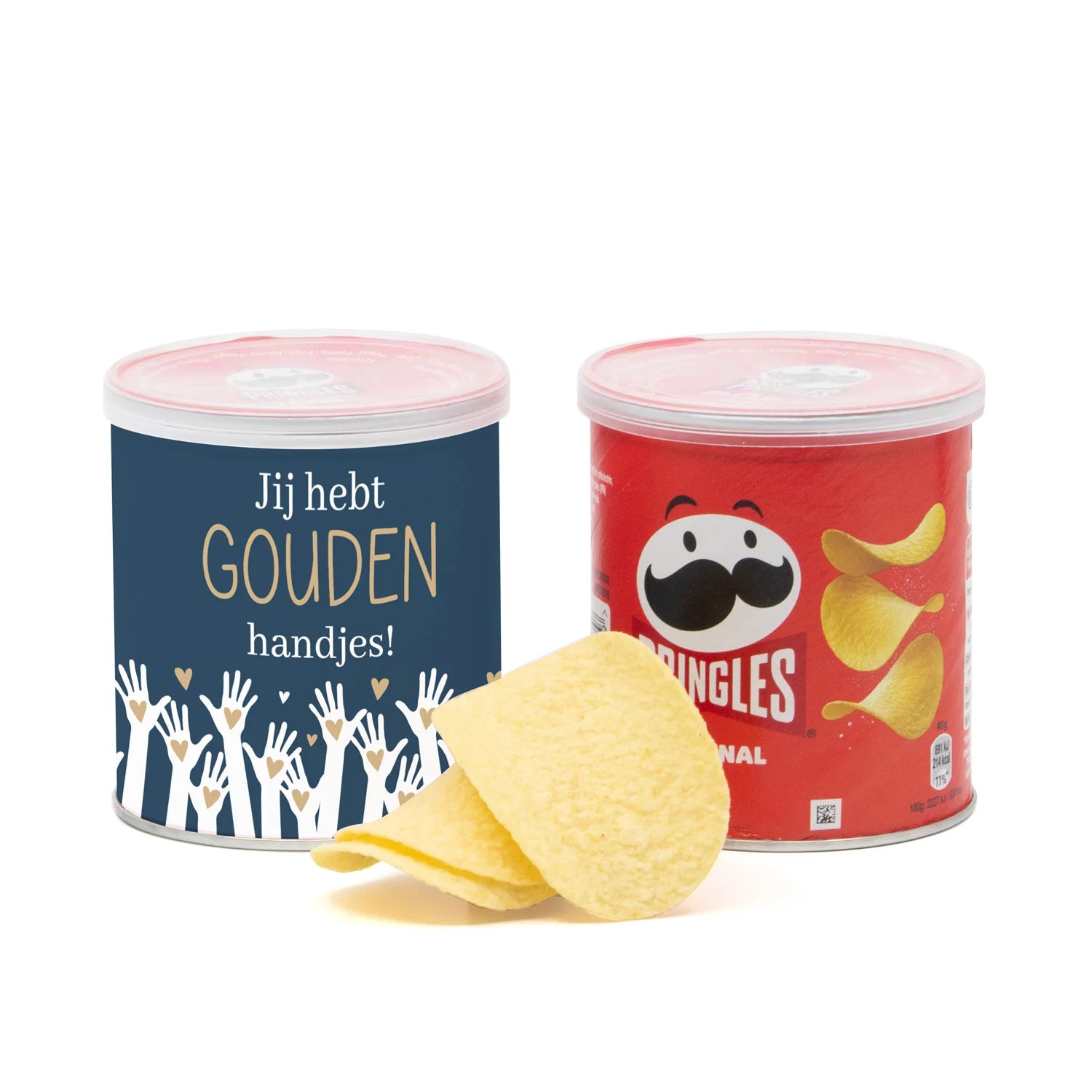 Pringles chipsblikje met eigen wikkel 40 gram - Zakelijk