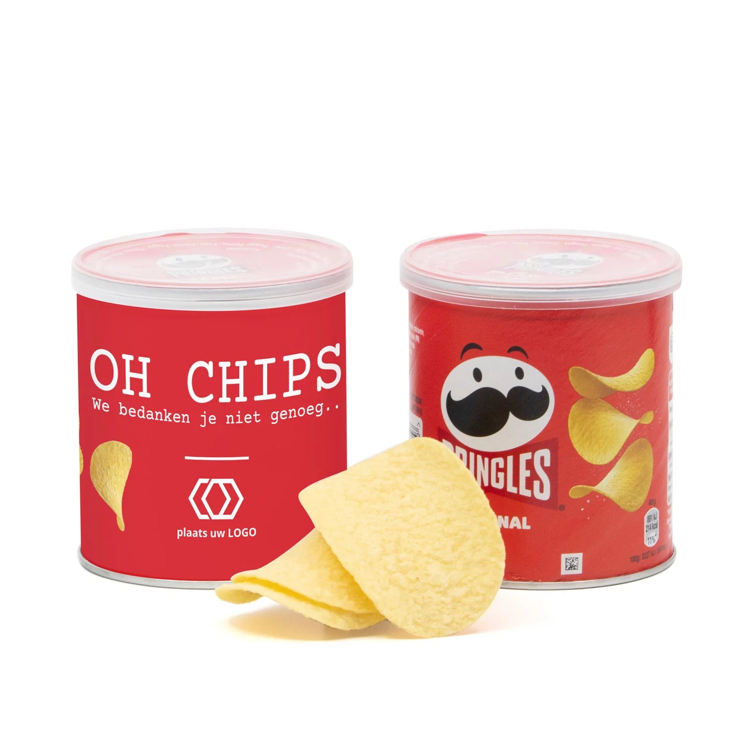 Pringles chipsblikje met eigen wikkel - Vrijwilliger - Bedankjes.nl