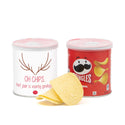 Pringles chipsblikje met eigen wikkel 40 gram - Kerst - Bedankjes.nl