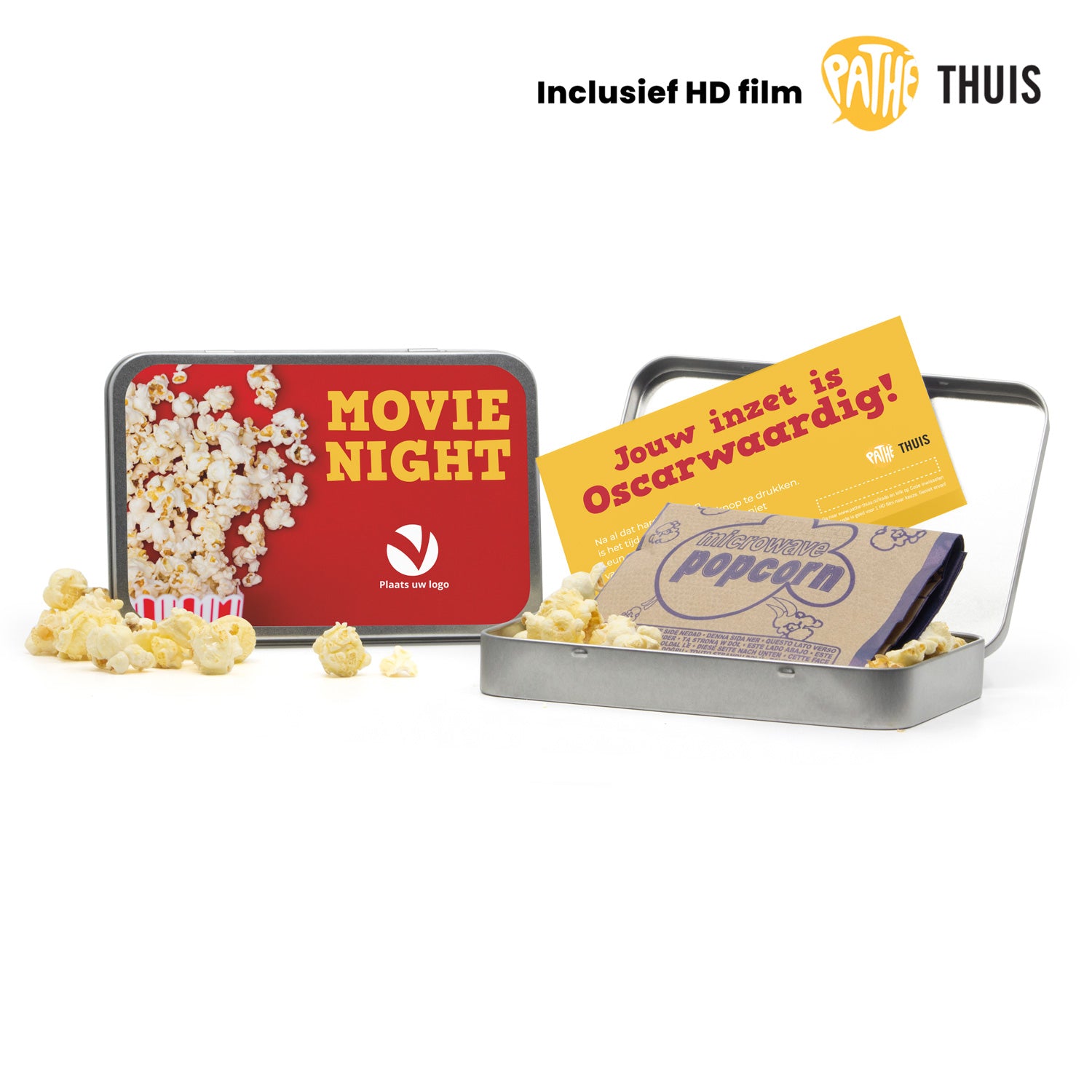 Filmblik met Pathé Thuis code en eigen etiket - Zakelijk - Bedankjes.nl