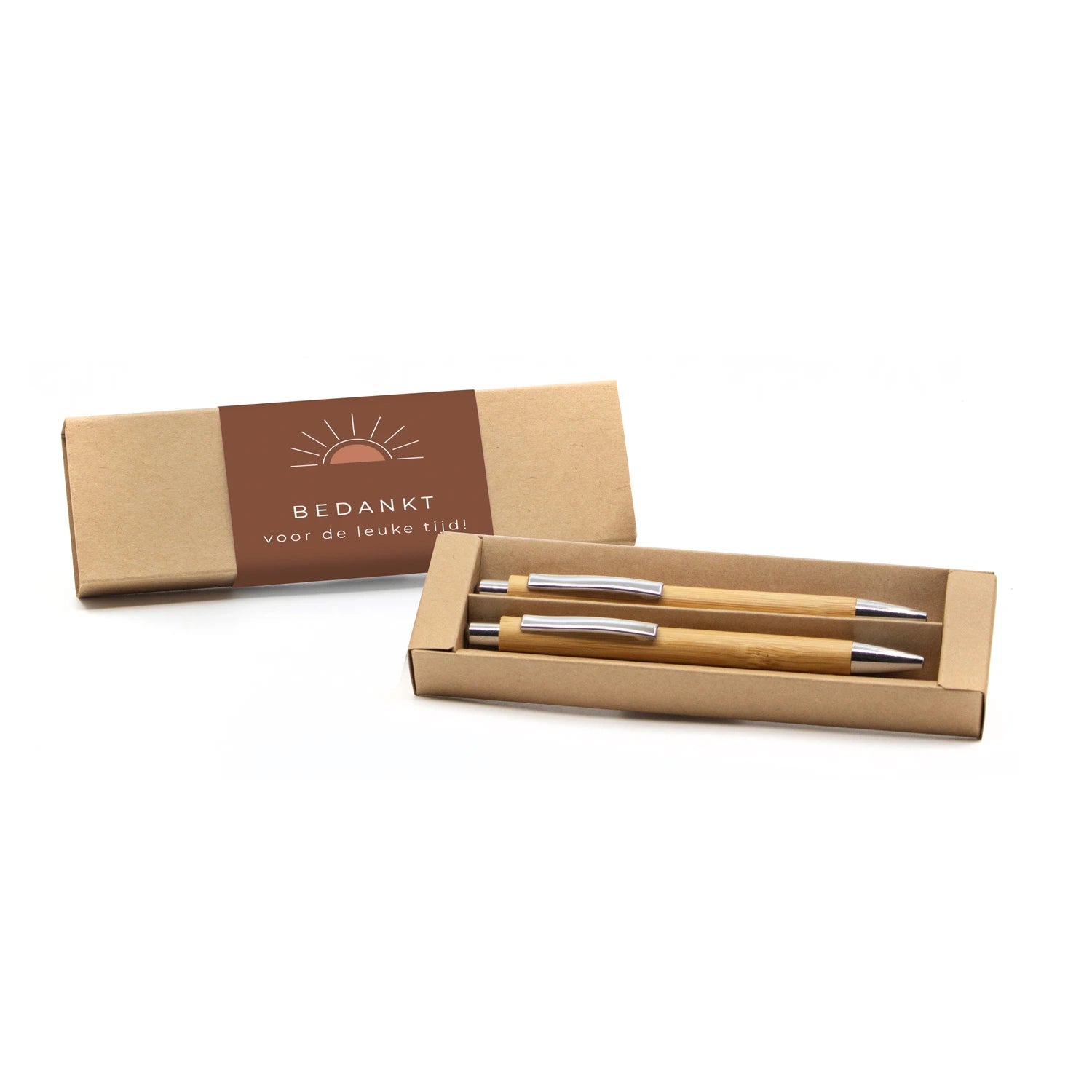 Pennenset bamboe met eigen sleeve - Collega