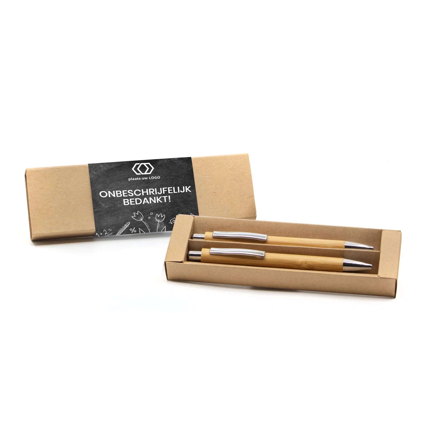 Pennenset bamboe met persoonlijke sleeve - Leraar