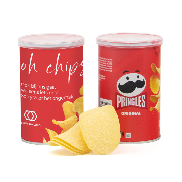 Pringles chipsblikje 70 gram met eigen wikkel - Zakelijk