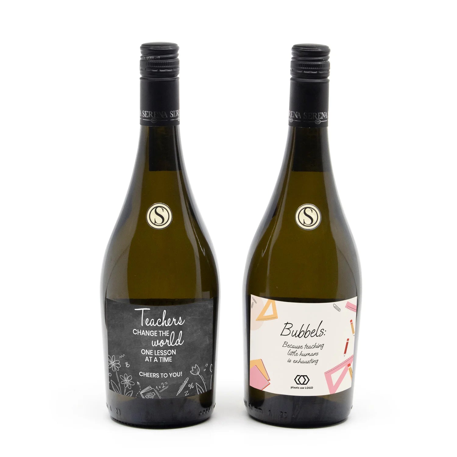 Fles Prosecco met persoonlijk etiket - Leraar - Bedankjes.nl