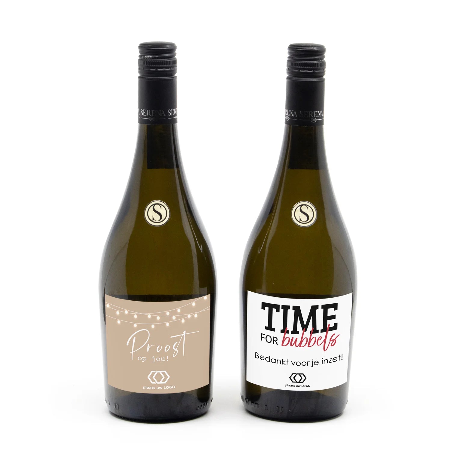 Fles Prosecco met persoonlijk etiket - Vrijwilliger - Bedankjes.nl