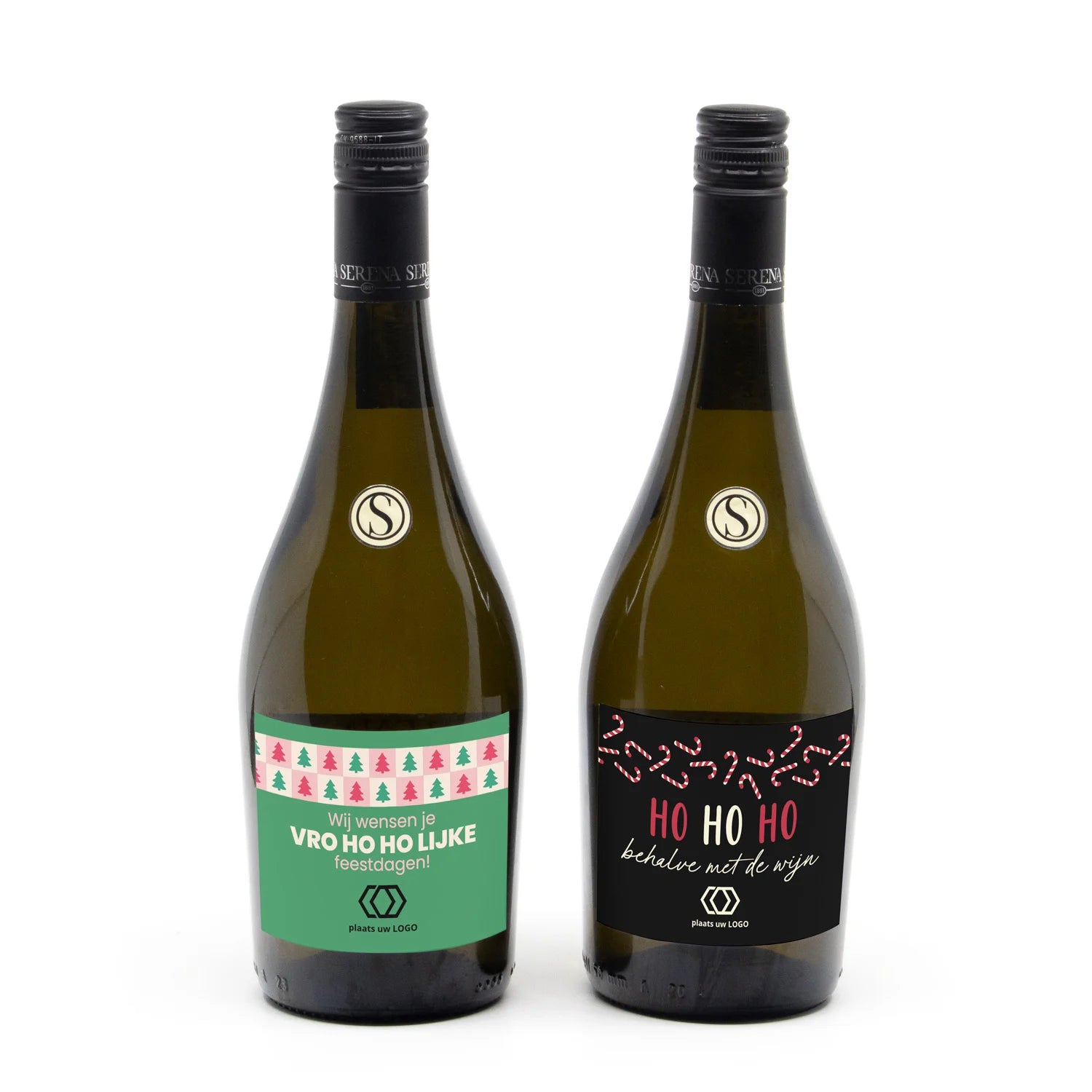 Fles Prosecco met eigen logo op etiket - Kerst - Bedankjes.nl