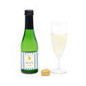 Flesje alcoholvrije prosecco met eigen etiket - Communie jongens