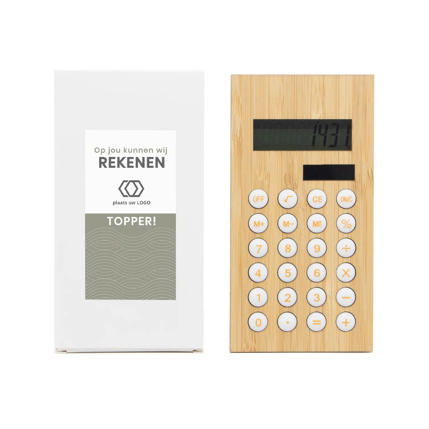 Rekenmachine met eigen etiket - Zakelijk - Bedankjes.nl