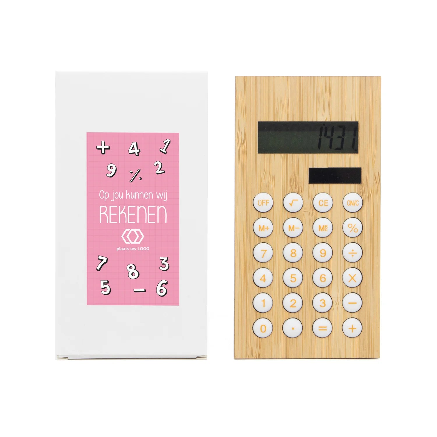 Rekenmachine met eigen etiket - Zakelijk - Bedankjes.nl