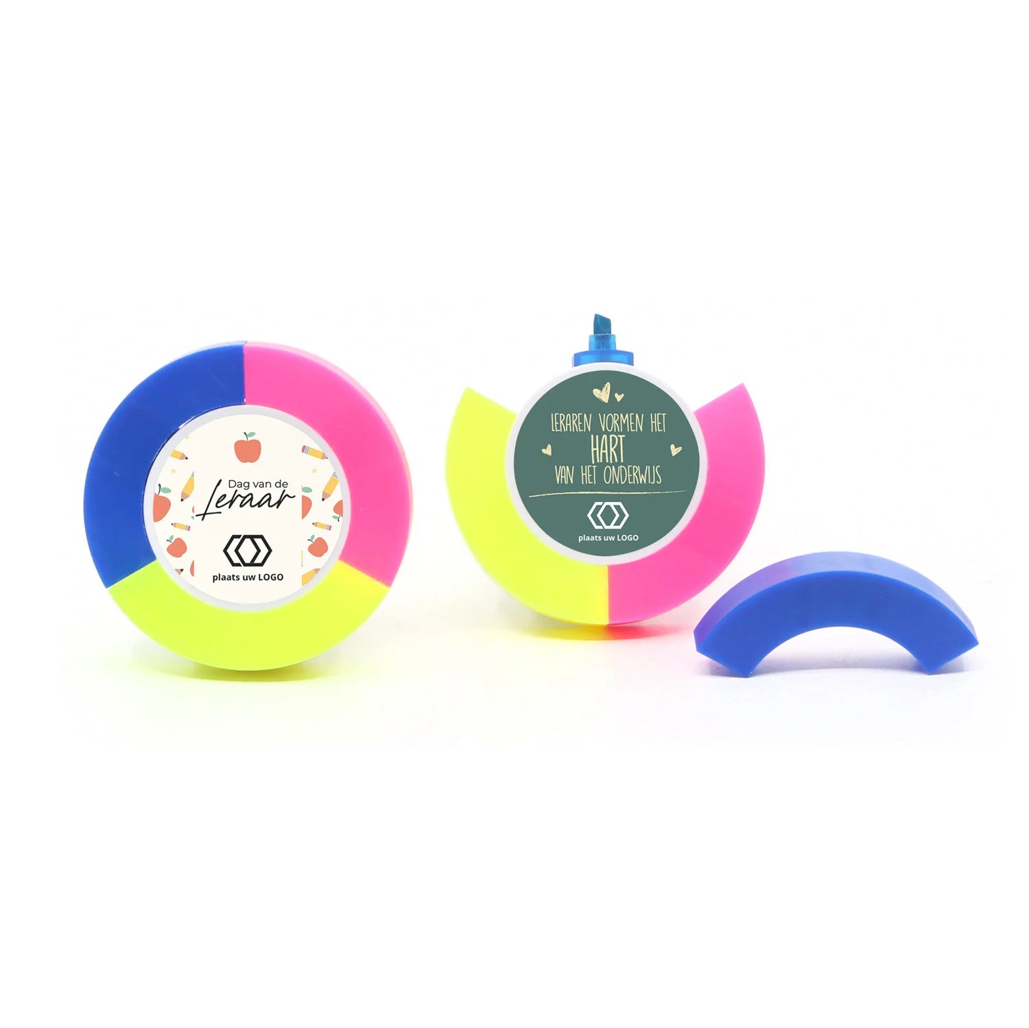 Highlighter rond met persoonlijk etiket - Leraar