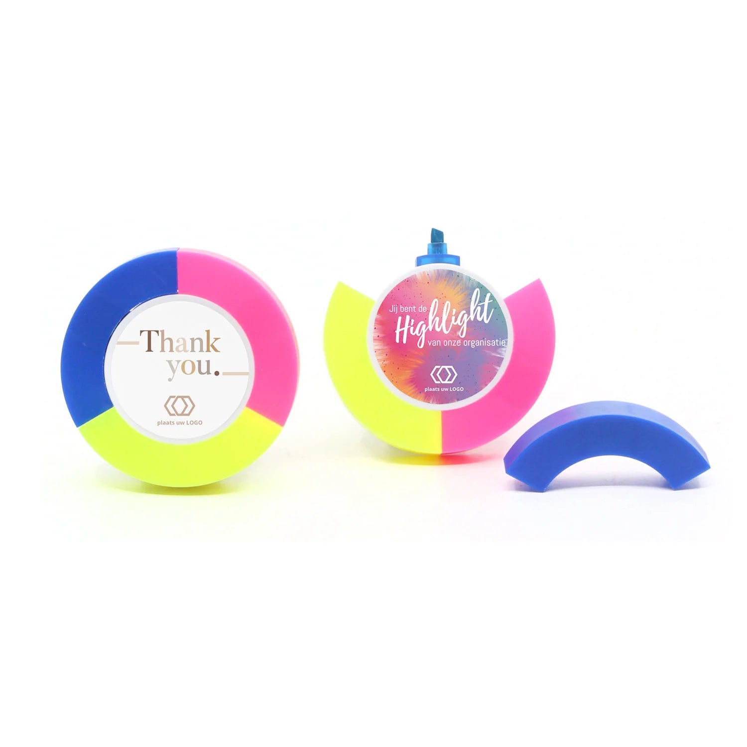 Highlighter rond eigen etiket - Vrijwilliger