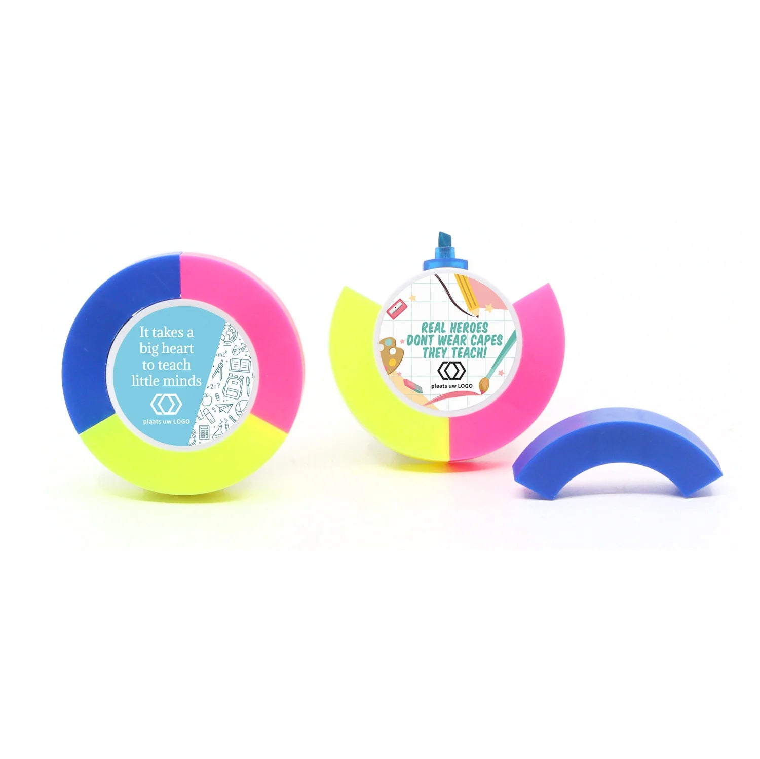 Highlighter rond met persoonlijk etiket - Leraar