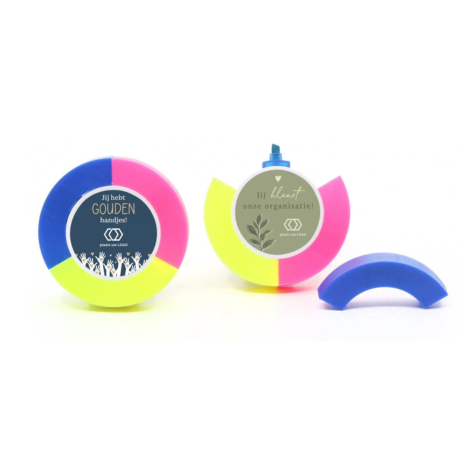 Highlighter rond eigen etiket - Vrijwilliger