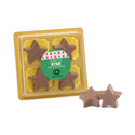 Chocolade kerststerren in blister 4 - Kerst - Bedankjes.nl