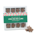 Geschenkdoos 16 chocolade sterren met logo - Kerst - Bedankjes.nl
