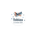 Stickers 30 stuks (3,5cm) - Geboorte jongens