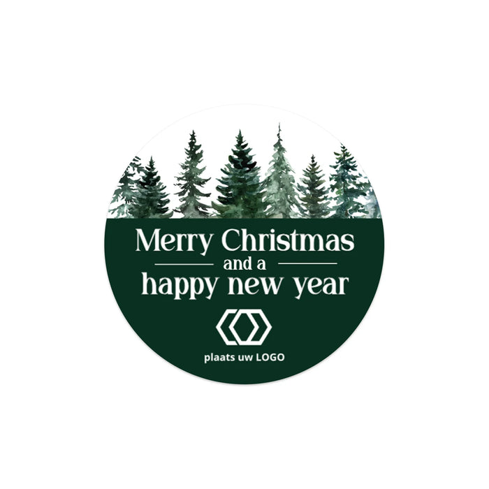 Persoonlijke stickers 24 stuks (4cm)- Kerst