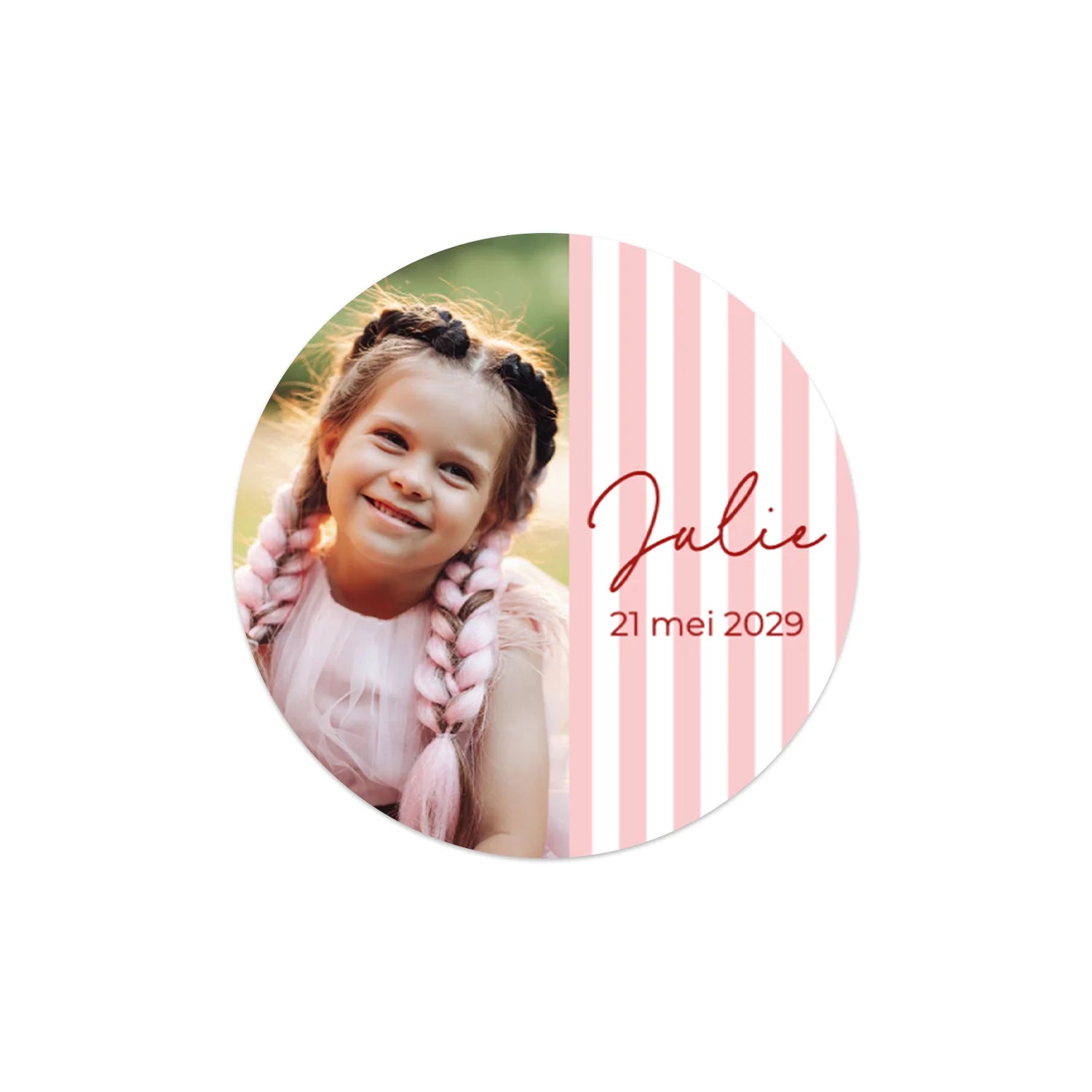 Stickers 24 stuks (4cm) - Communie meisjes