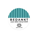 Persoonlijke stickers 24 stuks (4cm)- Zakelijk