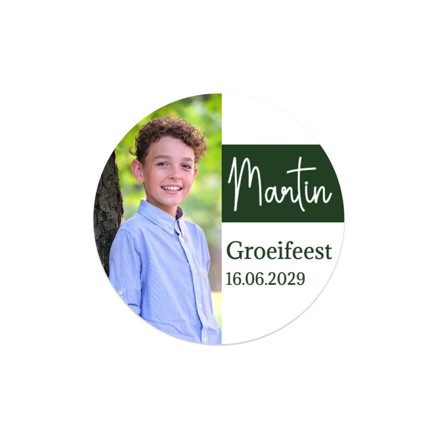 Stickers 24 stuks (4cm) - Communie jongens