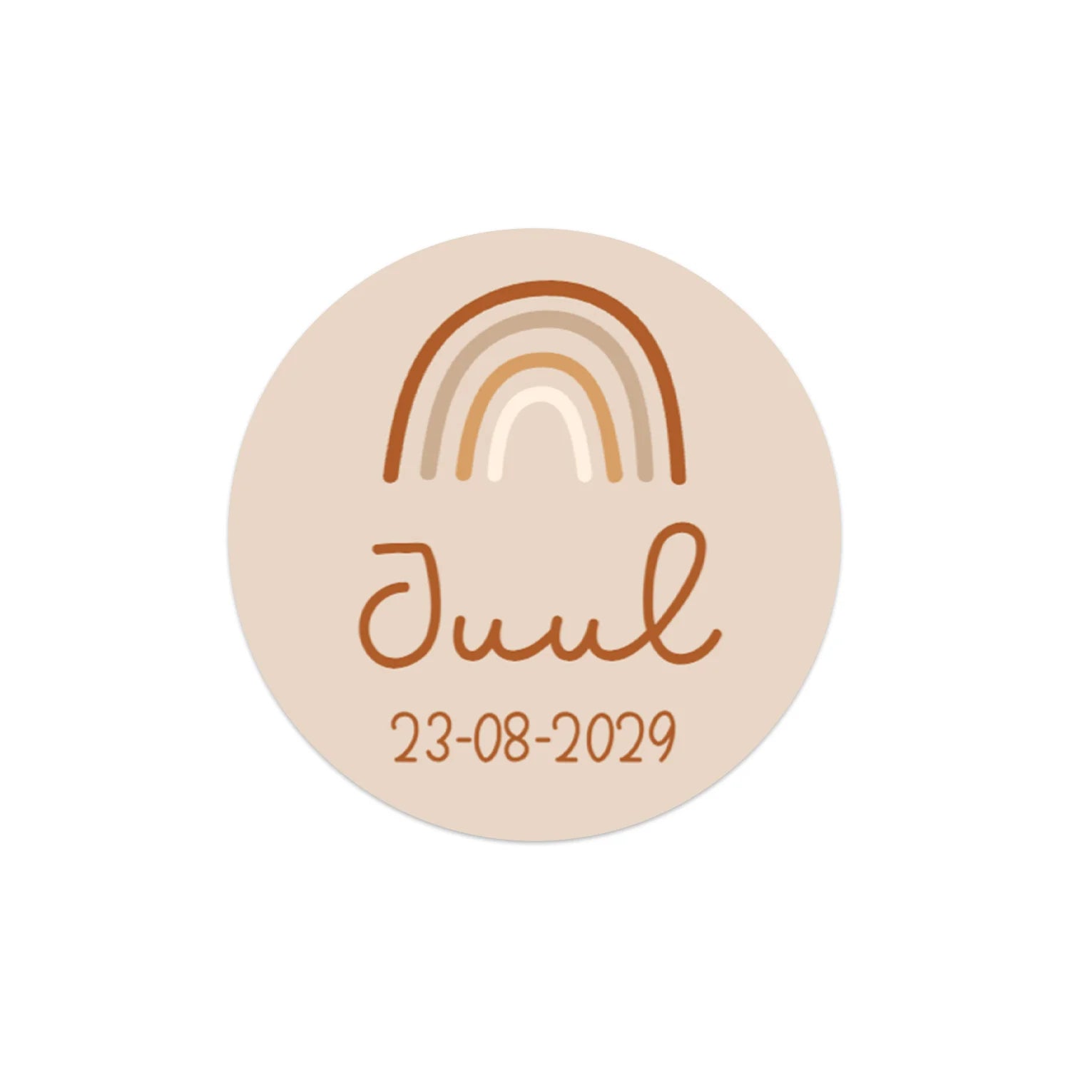 Stickers 24 stuks (4cm) - Geboorte meisjes