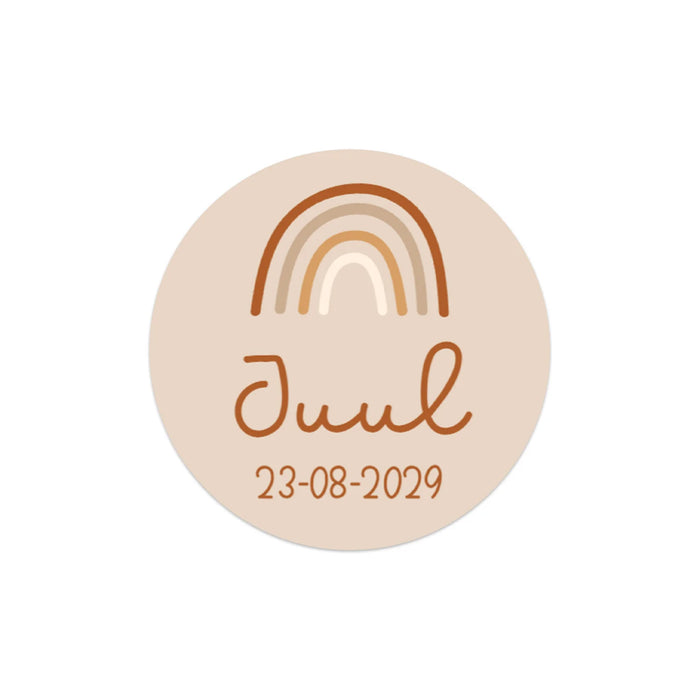 Stickers 24 stuks (4cm) - Geboorte meisjes