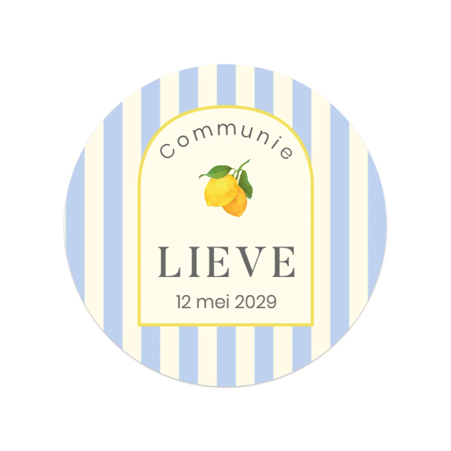 Stickers 18 stuks (5cm) - Communie meisjes