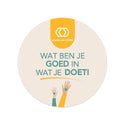 Persoonlijke stickers 18 stuks (5cm) - Zakelijk