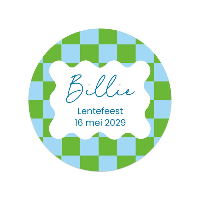 Stickers 18 stuks (5cm) - Communie jongens