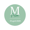 Stickers 18 stuks (5cm) - Geboorte jongens