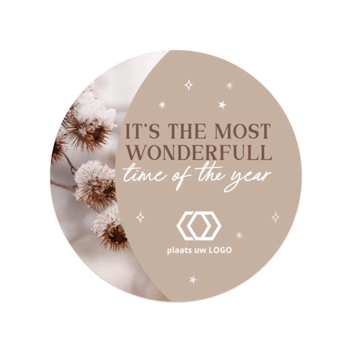 Persoonlijke stickers 18 stuks (5cm) - Kerst