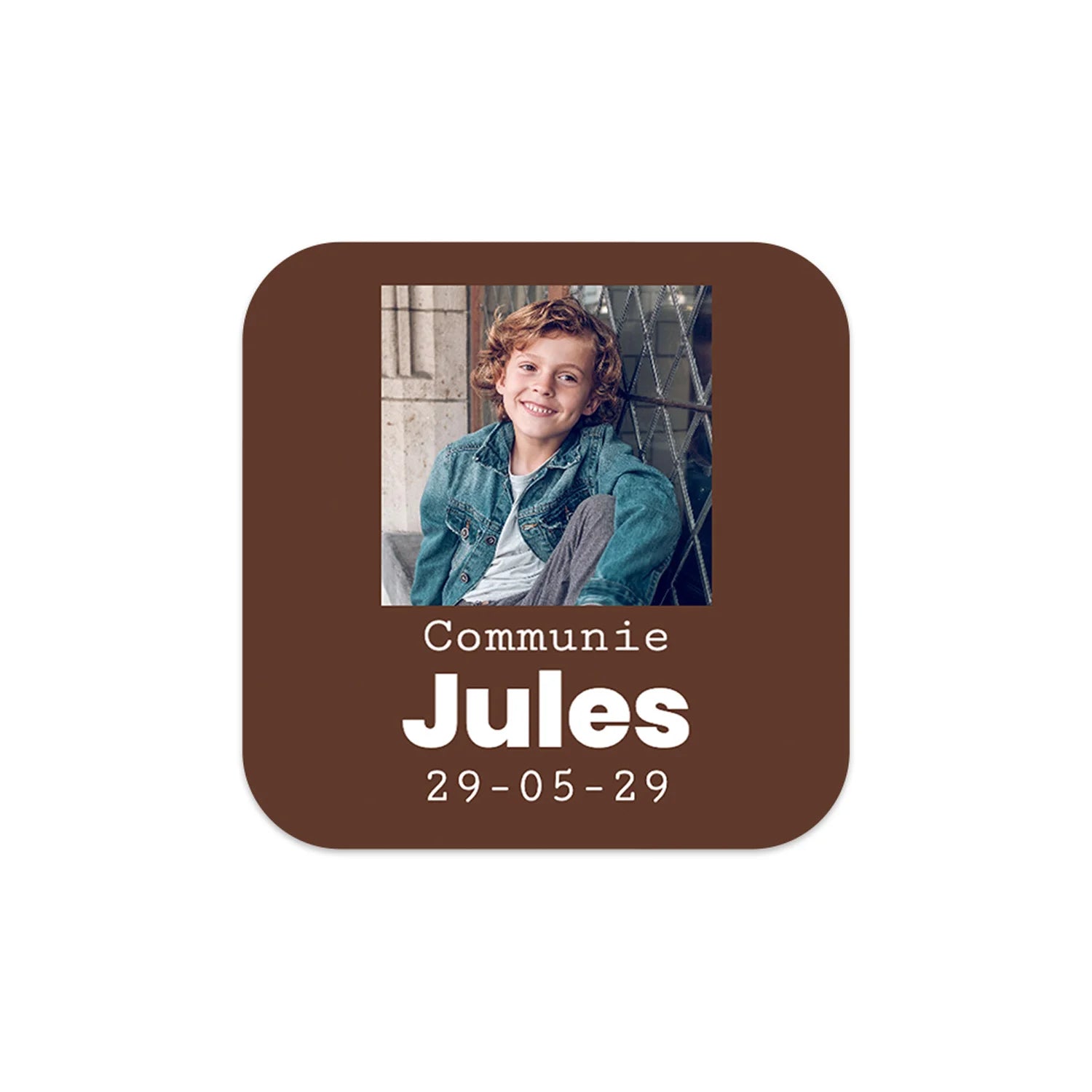 Sticker 15 stuks (5 x 5cm) - Communie jongens