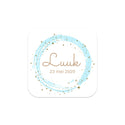 Stickers 15 stuks (5 x 5cm) - Geboorte jongens