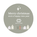 Persoonlijke stickers 12 stuks (6,35cm) - Kerst - Bedankjes.nl