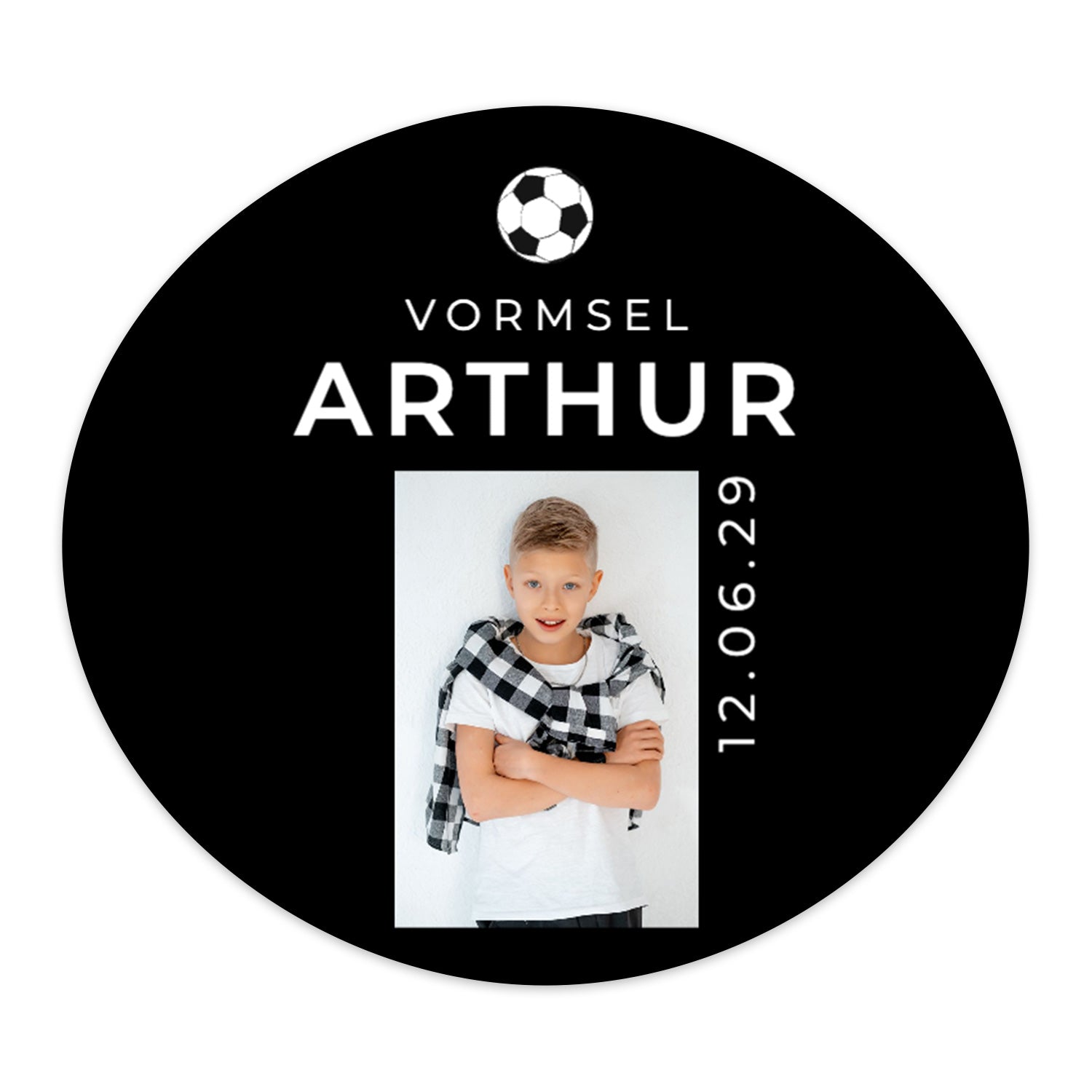 Stickers 6 stuks (6,4 x 5,7cm) - Communie jongens