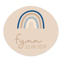 Stickers 6 stuks (64x57mm) - Geboorte jongens