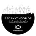 Persoonlijke stickers 6 stuks (7,5cm) - Zakelijk - Bedankjes.nl