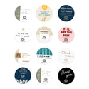 Persoonlijke stickers 30 stuks (3,5cm) - Zakelijk