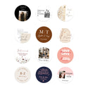 Persoonlijke stickers 30 stuks (3,5cm) - Trouwen - Bedankjes.nl