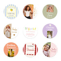 Stickers 24 stuks (4cm) - Communie meisjes