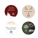 Persoonlijke stickers 12 stuks (6,35cm) - Kerst - Bedankjes.nl