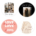 Persoonlijke stickers 6 stuks (64x57mm) - Trouwen