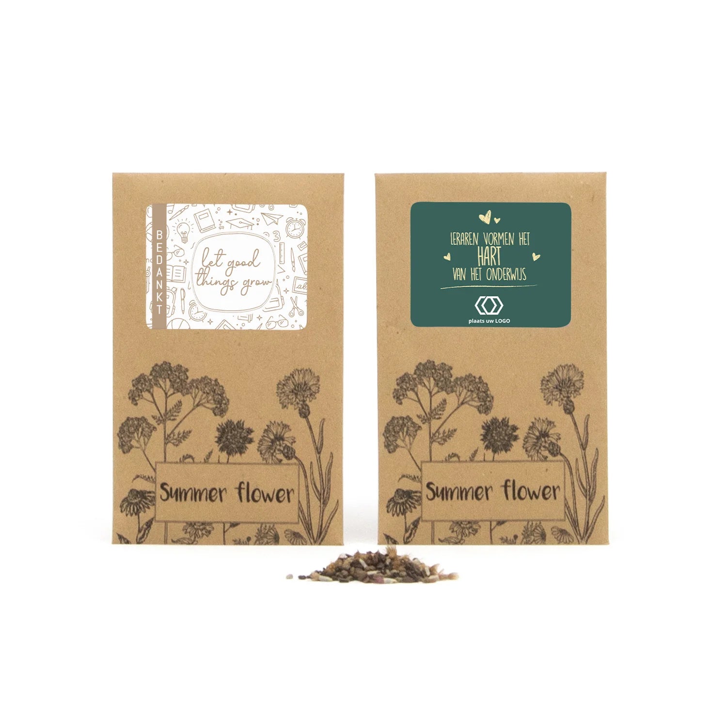 Summer flower zakje - Leraar - Bedankjes.nl