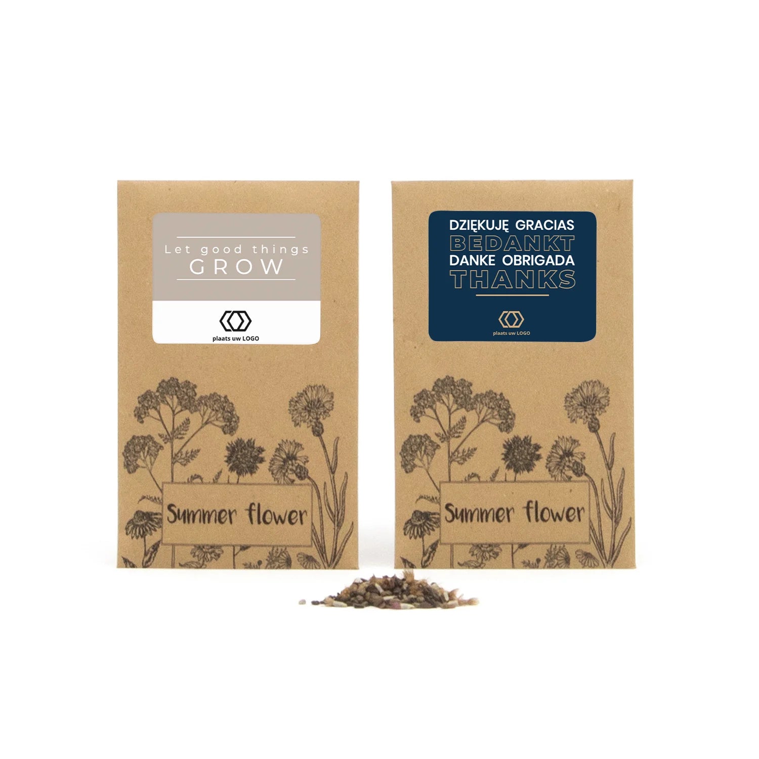 Summer flower zakje - Zakelijk - Bedankjes.nl