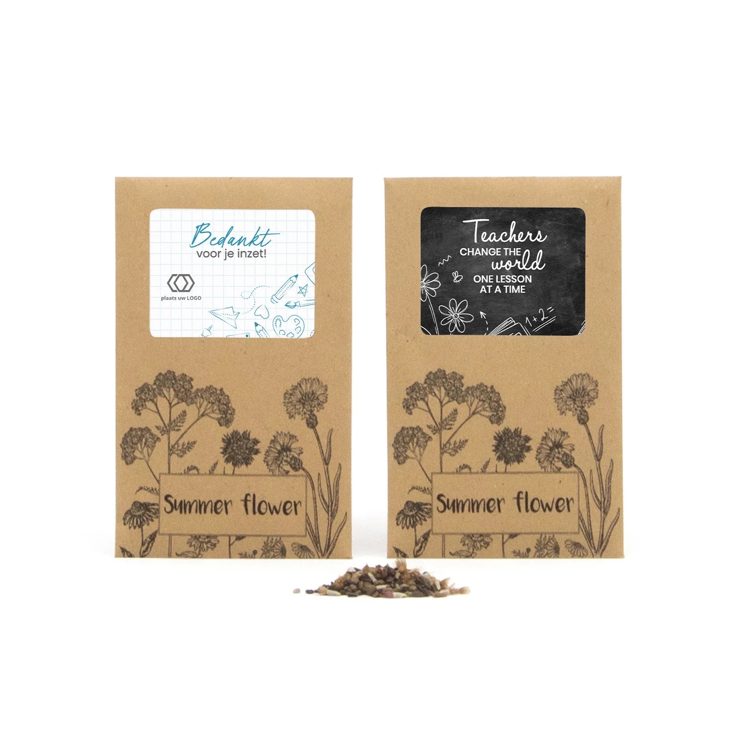 Summer flower zakje - Leraar - Bedankjes.nl