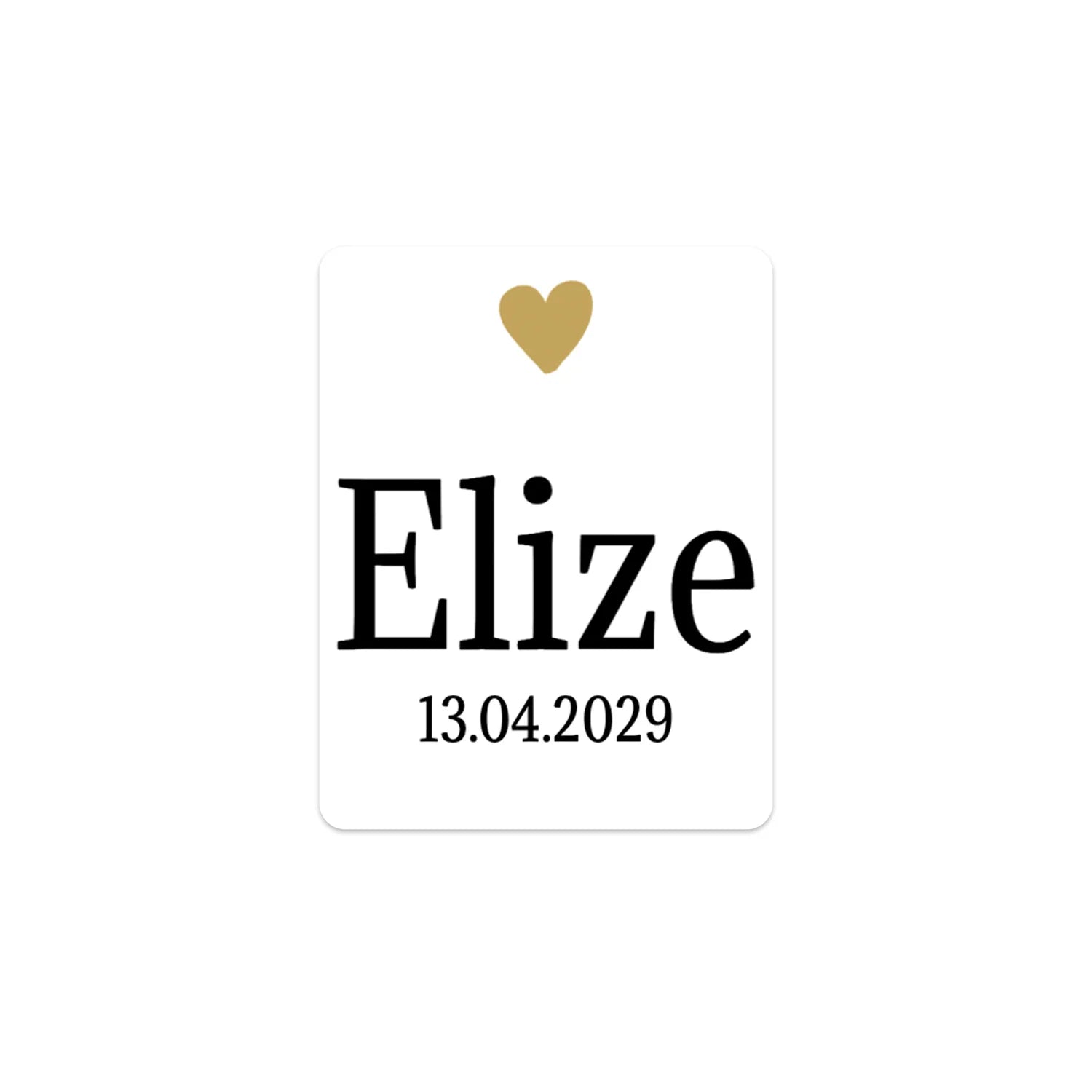 Persoonlijke stickers 30 stuks (3,5 x 4,5 cm) - Geboorte meisje