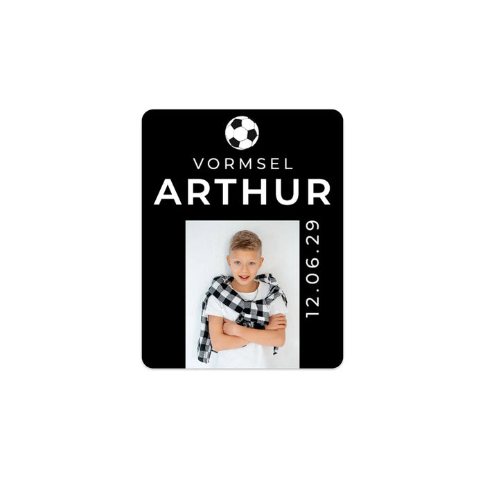 Persoonlijke stickers 30 stuks (3,5 x 4,5 cm) - Communie jongen