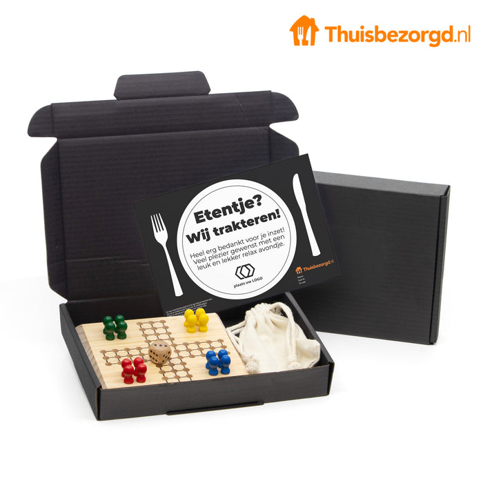 Relax Avondje Cadeaupakket – Thuisbezorgd Bon & Spel