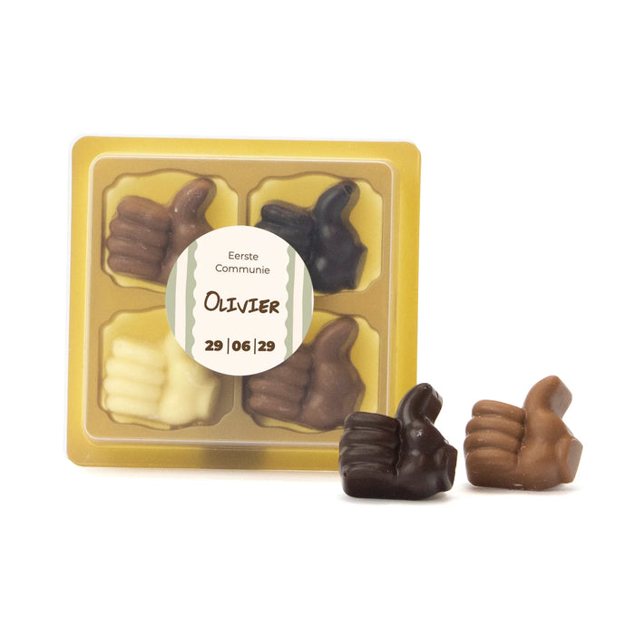 Chocolade Duimpjes - Communie Jongens